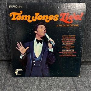 Tom Jones Live! Vinyl Record